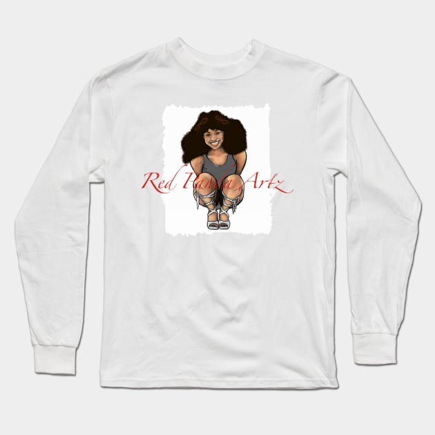 Young Chaka Long Sleeve T-Shirt by Red Panda Artz